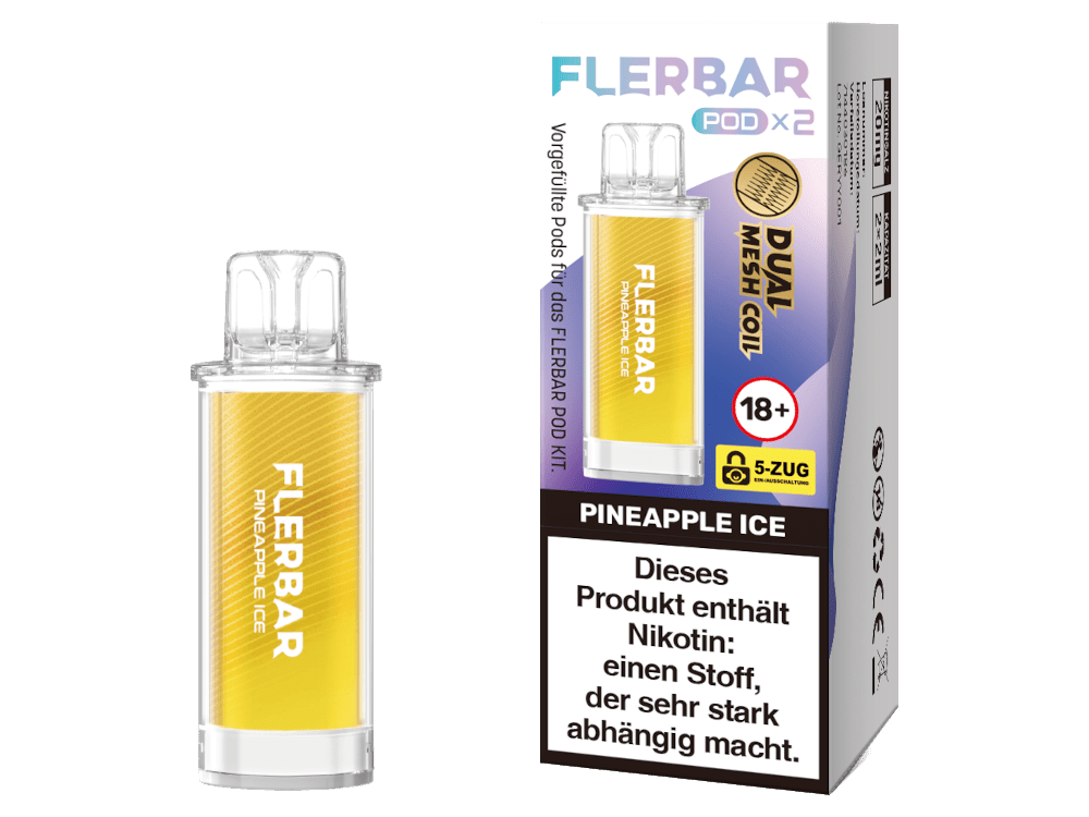 Flerbar - POD - 2ml Prefilled Pods (2 Stück) - Apple Ice 1er Packung - Vapes4you