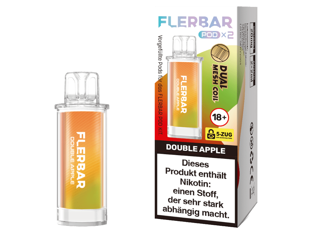 Flerbar - POD - 2ml Prefilled Pods (2 Stück) - Apple Ice 1er Packung - Vapes4you