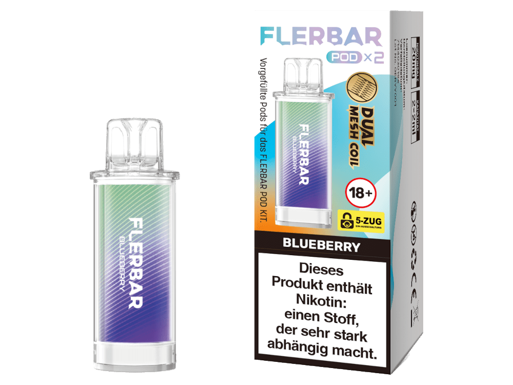 Flerbar - POD - 2ml Prefilled Pods (2 Stück) - Apple Ice 1er Packung - Vapes4you