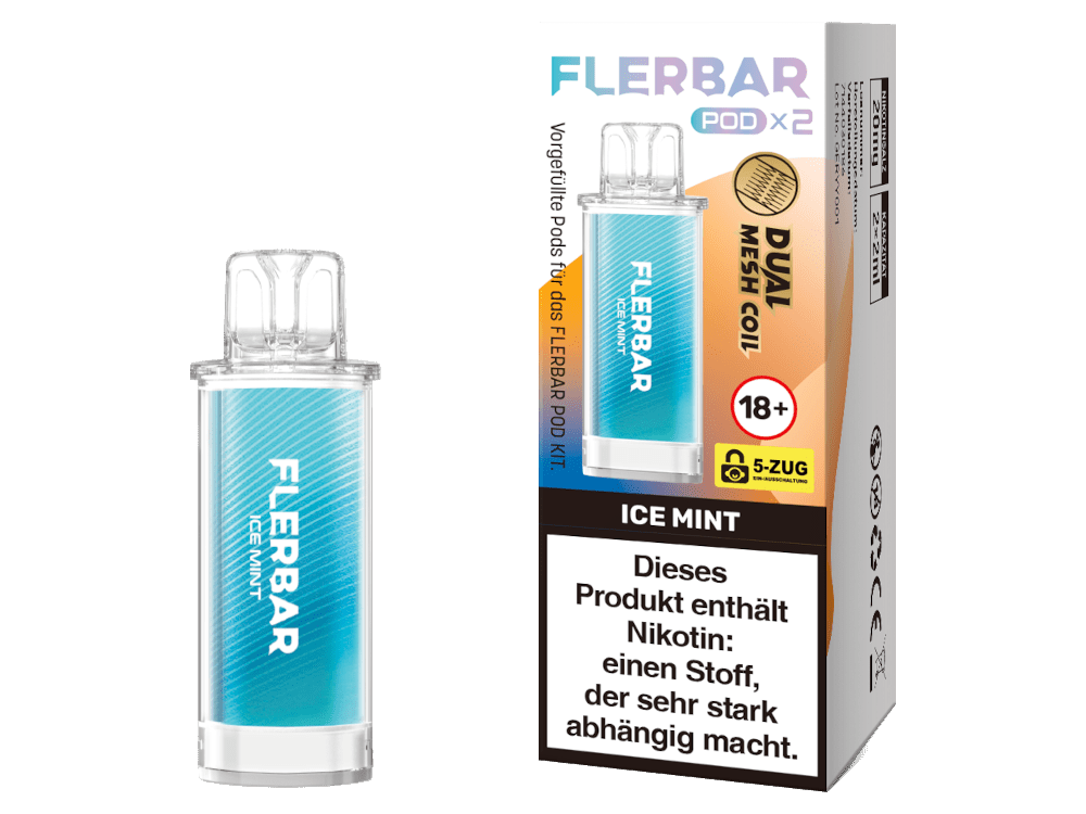 Flerbar - POD - 2ml Prefilled Pods (2 Stück) - Apple Ice 1er Packung - Vapes4you