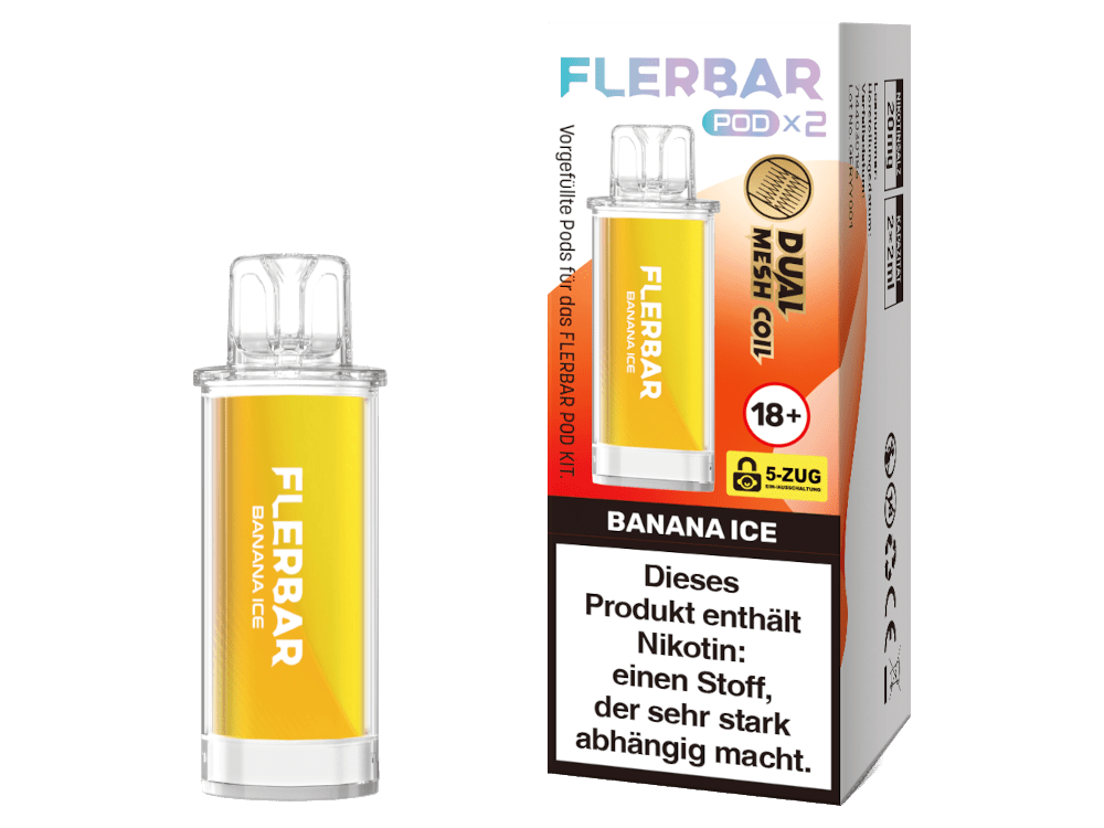 Flerbar - POD - 2ml Prefilled Pods (2 Stück) - Apple Ice 1er Packung - Vapes4you