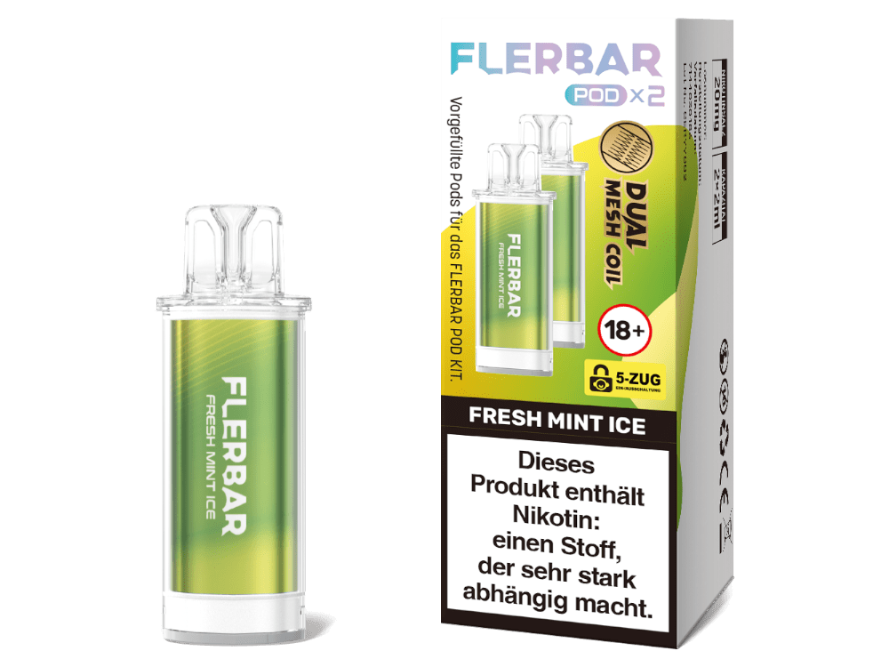 Flerbar - POD - 2ml Prefilled Pods (2 Stück) - Apple Ice 1er Packung - Vapes4you