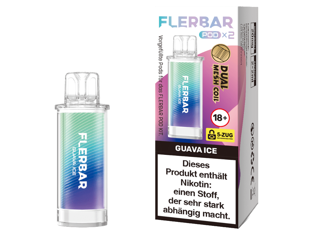 Flerbar - POD - 2ml Prefilled Pods (2 Stück) - Apple Ice 1er Packung - Vapes4you