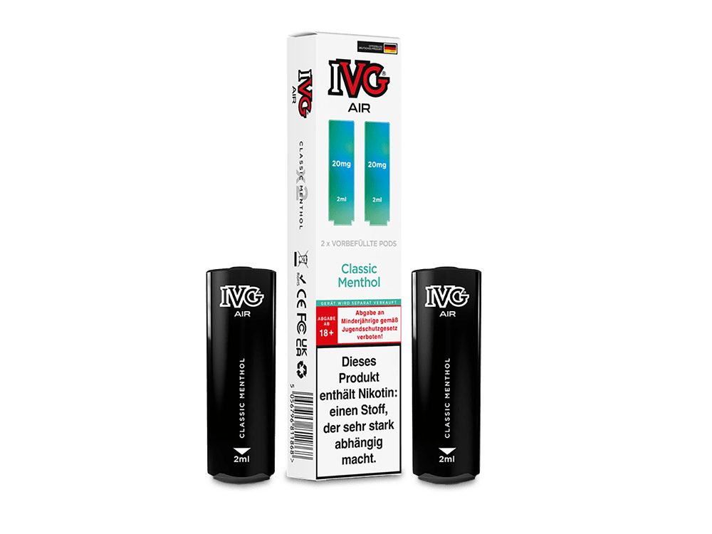 IVG - AIR - 2ml Prefilled Pods (2 Stück) - Classic Menthol 1er Packung 20 mg/ml - Vapes4you