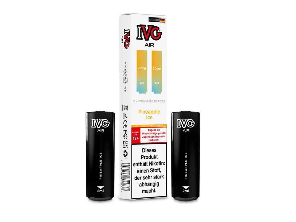 IVG - AIR - 2ml Prefilled Pods (2 Stück) - Pineapple Ice 1er Packung 20 mg/ml - Vapes4you