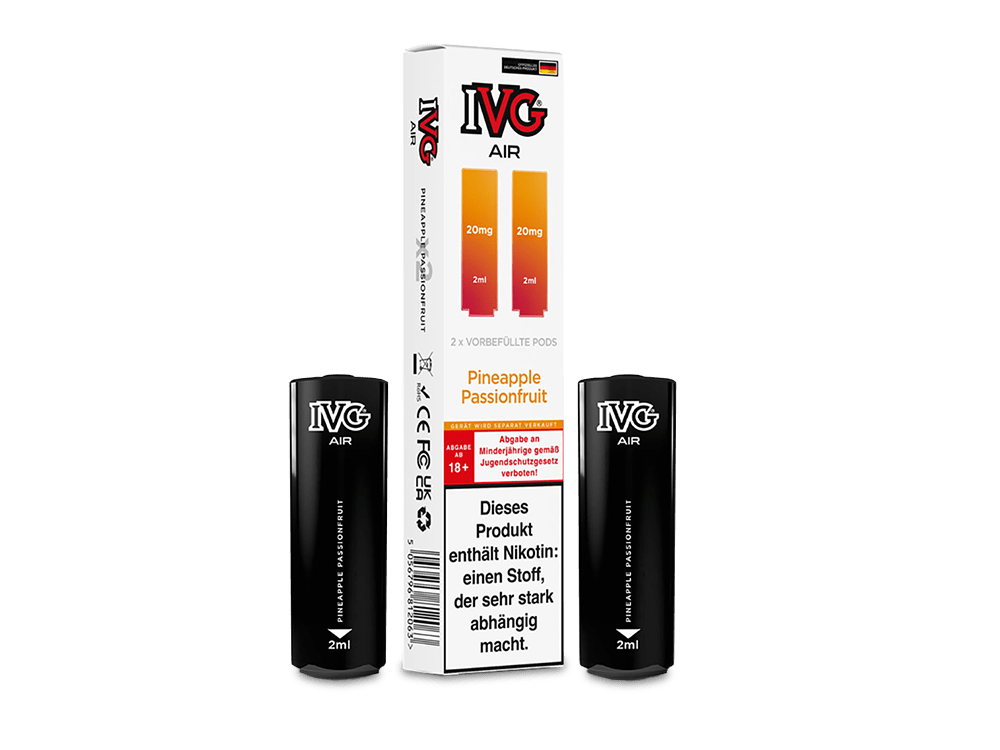 IVG - AIR - 2ml Prefilled Pods (2 Stück) - Pineapple Passionfruit 1er Packung 20 mg/ml - Vapes4you