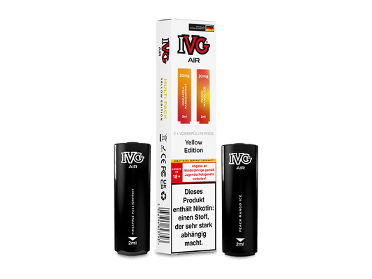 IVG - AIR - Multi Flavour Edition - 2ml Prefilled Pods (2 Stück) - Yellow Edition 1er Packung 20 mg/ml - Vapes4you