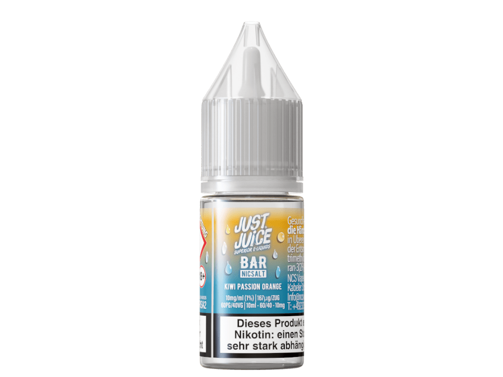 Just Juice - Bar - Kiwi Passion Orange - 10ml Fertigliquid (Nikotinsalz) - Kiwi Passion Orange 1er Packung 10 mg/ml - Vapes4you