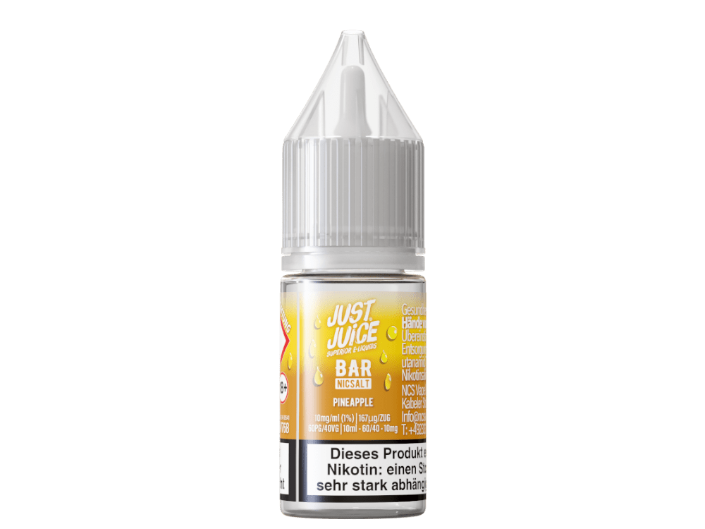 Just Juice - Bar - Pineapple - 10ml Fertigliquid (Nikotinsalz) - Pineapple 1er Packung 10 mg/ml - Vapes4you