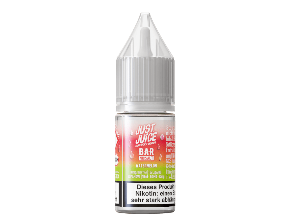 Just Juice - Bar - Watermelon - 10ml Fertigliquid (Nikotinsalz) - Watermelon 1er Packung 10 mg/ml - Vapes4you