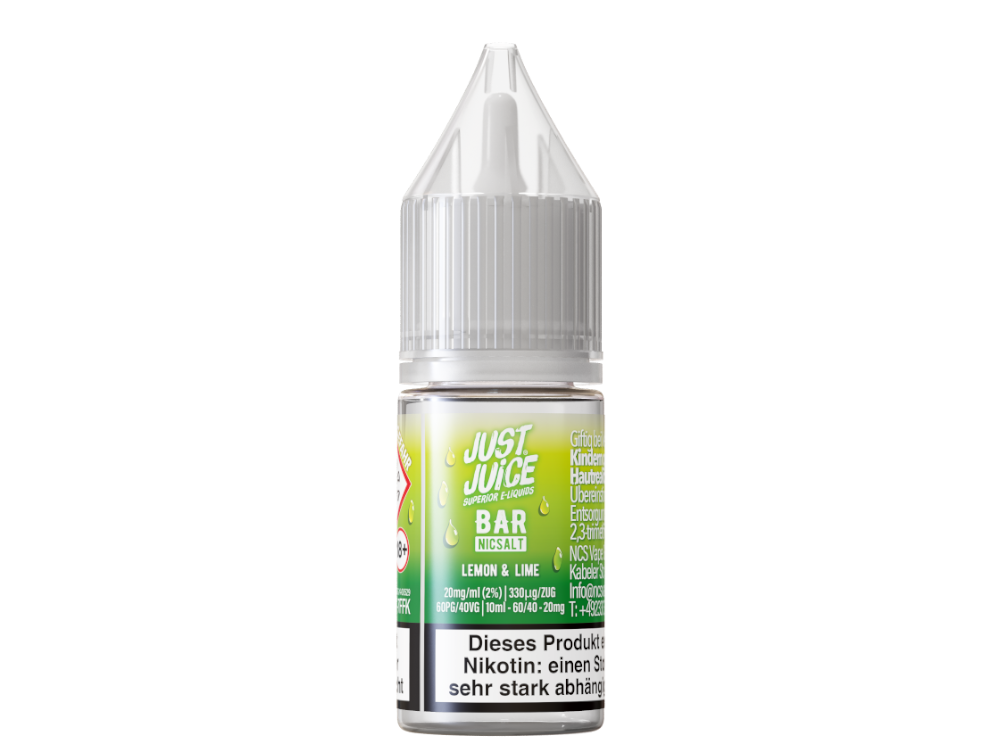 Just Juice - Bar - Lemon & Lime - 10ml Fertigliquid (Nikotinsalz)