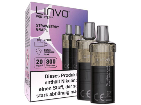 Linvo - Pod Lite Plus - 2ml Prefilled Cartridge (2 Stück) - Blueberry Pomegranate Lemonade 1er Packung 20 mg/ml - Vapes4you