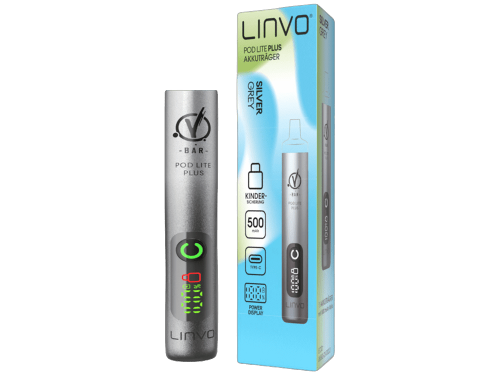 Linvo - Pod Lite Plus - 500mAh Akku (für Prefilled Pods) - grau 1er Packung - Vapes4you