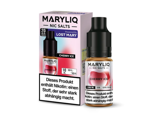MARYLIQ - Cherry Ice - 10ml Fertigliquid (Nikotinsalz) - Cherry Ice 1er Packung 20 mg/ml - Vapes4you