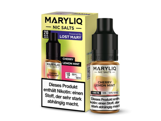 MARYLIQ - Cherry Lemon Mint - 10ml Fertigliquid (Nikotinsalz) - Cherry Lemon Mint 1er Packung 20 mg/ml - Vapes4you