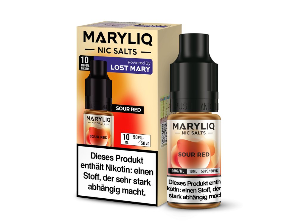 MARYLIQ - Sour Red - 10ml Fertigliquid (Nikotinsalz) - Sour Red 1er Packung 10 mg/ml - Vapes4you
