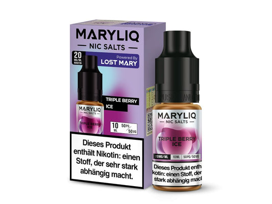 MARYLIQ - Triple Berry Ice - 10ml Fertigliquid (Nikotinsalz) - Triple Berry Ice 1er Packung 20 mg/ml - Vapes4you