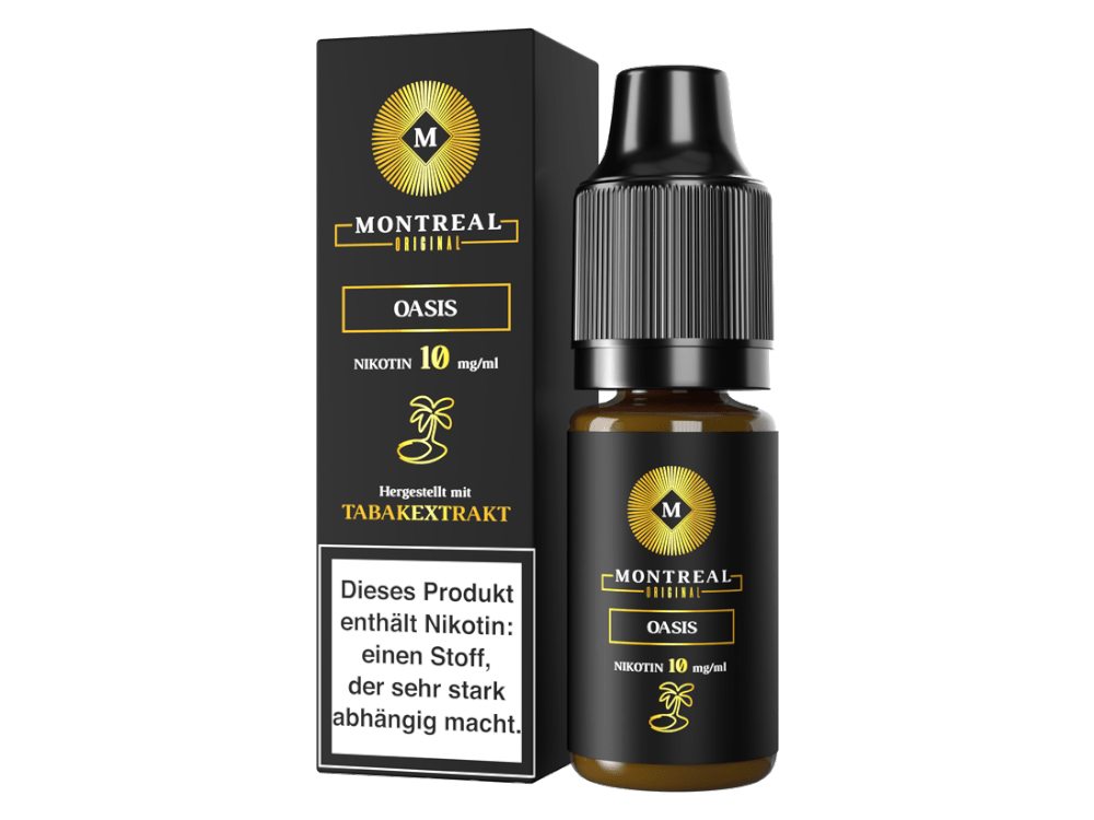 Montreal Original - Oasis - 10ml Fertigliquid (Nikotinsalz) - Oasis 1er Packung 10 mg/ml - Vapes4you