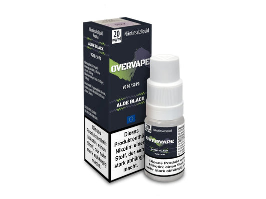 Overvape - Aloe Black - 10ml Fertigliquid (Nikotinsalz) - Aloe Black 1er Packung 20 mg/ml - Vapes4you