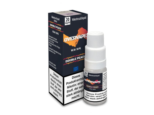 Overvape - Double Peach - 10ml Fertigliquid (Nikotinsalz) - Double Peach 1er Packung 20 mg/ml - Vapes4you
