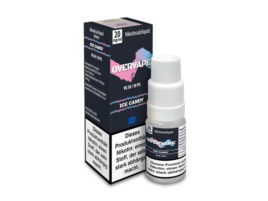 Overvape - Ice Candy - 10ml Fertigliquid (Nikotinsalz) - Ice Candy 1er Packung 20 mg/ml - Vapes4you