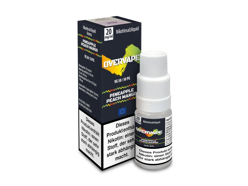 Overvape - Pineapple Peach Mango - 10ml Fertigliquid (Nikotinsalz)