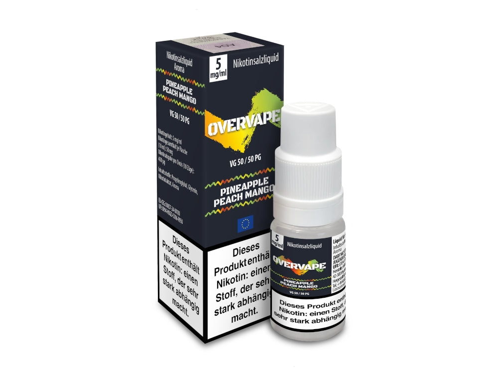 Overvape - Pineapple Peach Mango - 10ml Fertigliquid (Nikotinsalz)