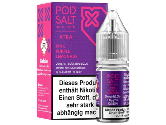 Pod Salt X - Pink Purple Lemonade - 10ml Fertigliquid (Nikotinsalz) - Pink Purple Lemonade 1er Packung 20 mg/ml - Vapes4you