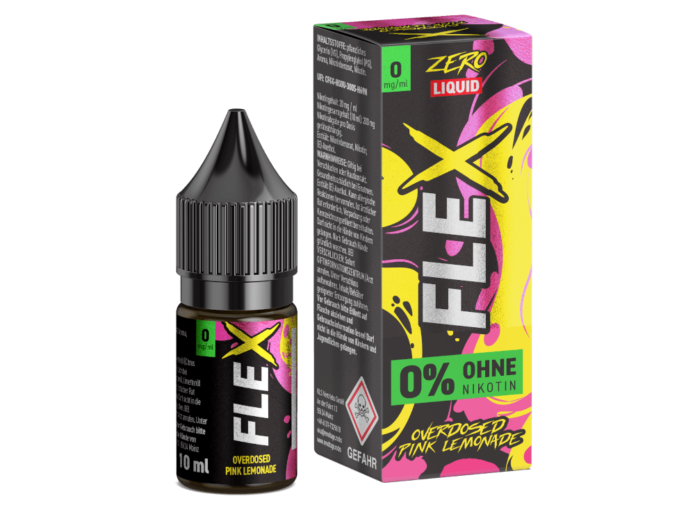 Revoltage - FLEX - Pink Lemonade - 10ml Fertigliquid (Nikotinfrei/Nikotinsalz) - Pink Lemonade 1er Packung 0 mg/ml - Vapes4you
