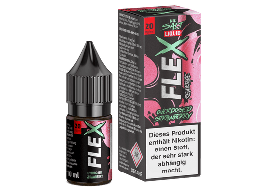 Revoltage - FLEX - Strawberry - 10ml Fertigliquid (Nikotinfrei/Nikotinsalz) - Strawberry 1er Packung 20 mg/ml - Vapes4you