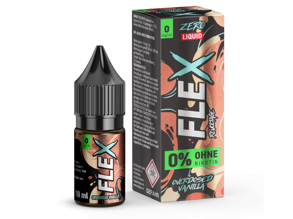 Revoltage - FLEX - Vanilla - 10ml Fertigliquid (Nikotinfrei/Nikotinsalz) - Vanilla 1er Packung 0 mg/ml - Vapes4you