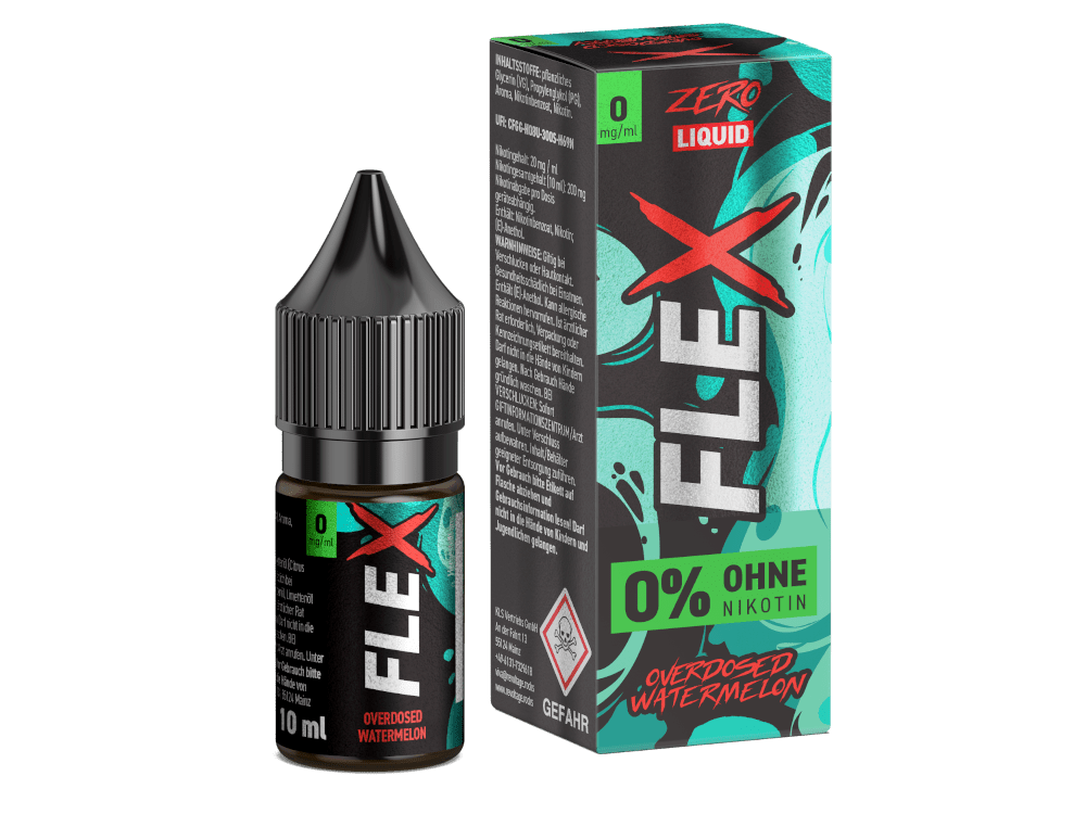Revoltage - FLEX - Watermelon - 10ml Fertigliquid (Nikotinfrei/Nikotinsalz) - Watermelon 1er Packung 0 mg/ml - Vapes4you