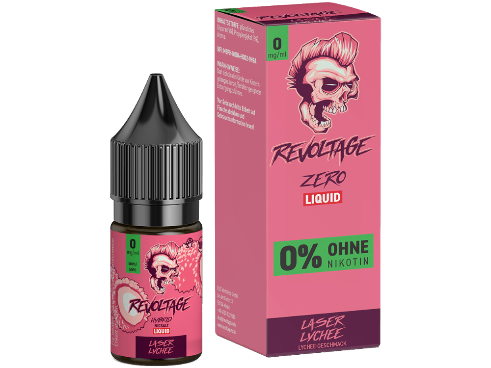 Revoltage - Laser Lychee - 10ml Fertigliquid (Nikotinfrei) - Laser Lychee 1er Packung 0 mg/ml - Vapes4you
