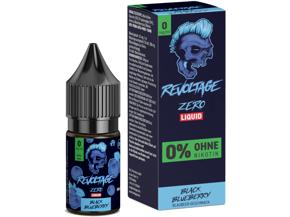Revoltage - Tobacco Gold - Black Blueberry - 10ml Fertigliquid (Nikotinfrei) - Black Blueberry 1er Packung 0 mg/ml - Vapes4you