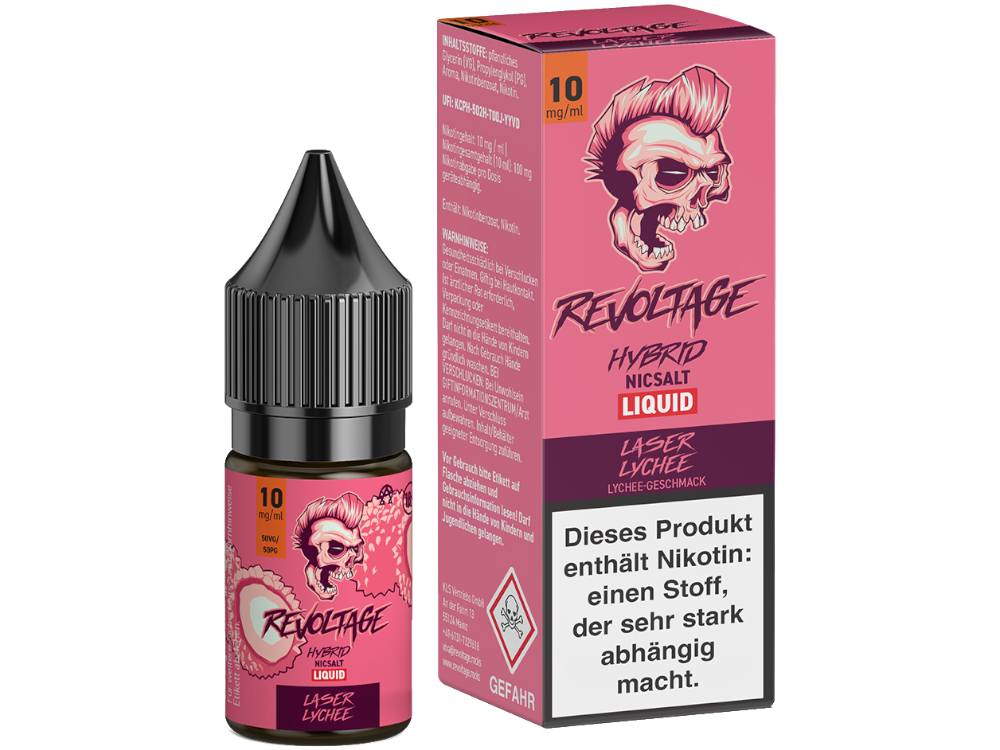 Revoltage - Laser Lychee - 10ml Ready-to-Equip (Hybrid Nicotine Salt)