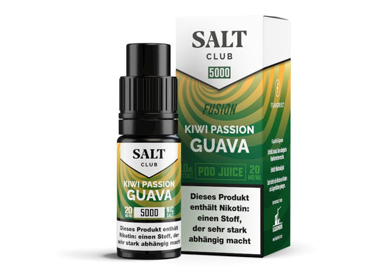 Salt Club - 5000 - Kiwi Passion Guava - 10ml Fertigliquid (Nikotinsalz) - Kiwi Passion Guava 1er Packung 20 mg/ml - Vapes4you