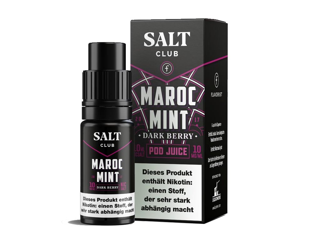 Salt Club - Flavorist Maroc Mint - Dark Berry - 10ml Fertigliquid (Nikotinsalz) - Dark Berry 1er Packung 10 mg/ml - Vapes4you