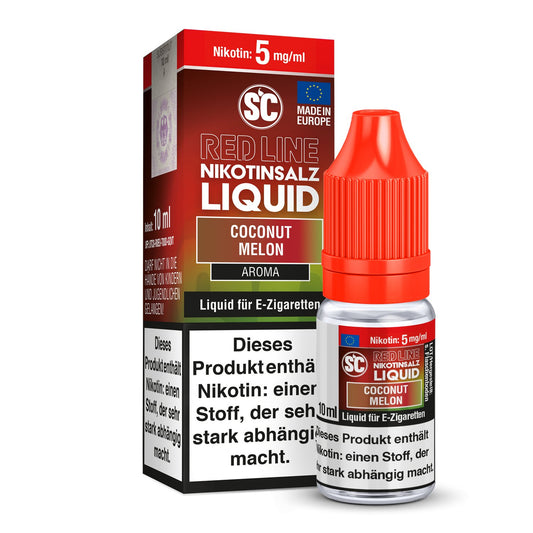 SC - Red Line Coconut Melon - 10ml Fertigliquid (Nikotinfrei/Nikotinsalz) - 1er Packung 5 mg/ml - Vapes4you