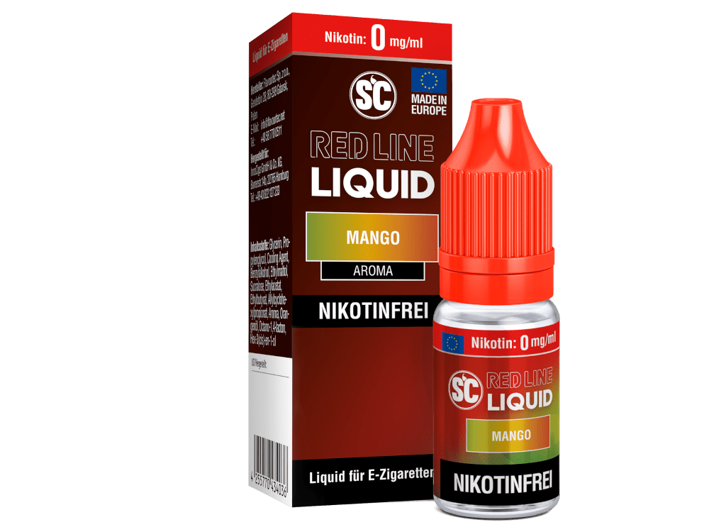 SC - Red Line - Mango - 10ml Fertigliquid (Nikotinfrei/Nikotinsalz) - 1er Packung 0 mg/ml - Vapes4you