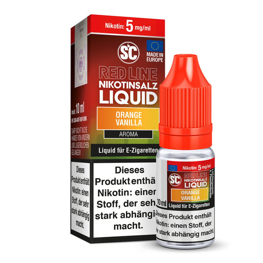 SC - Red Line Orange Vanilla - 10ml Fertigliquid (Nikotinfrei/Nikotinsalz) - 1er Packung 5 mg/ml - Vapes4you