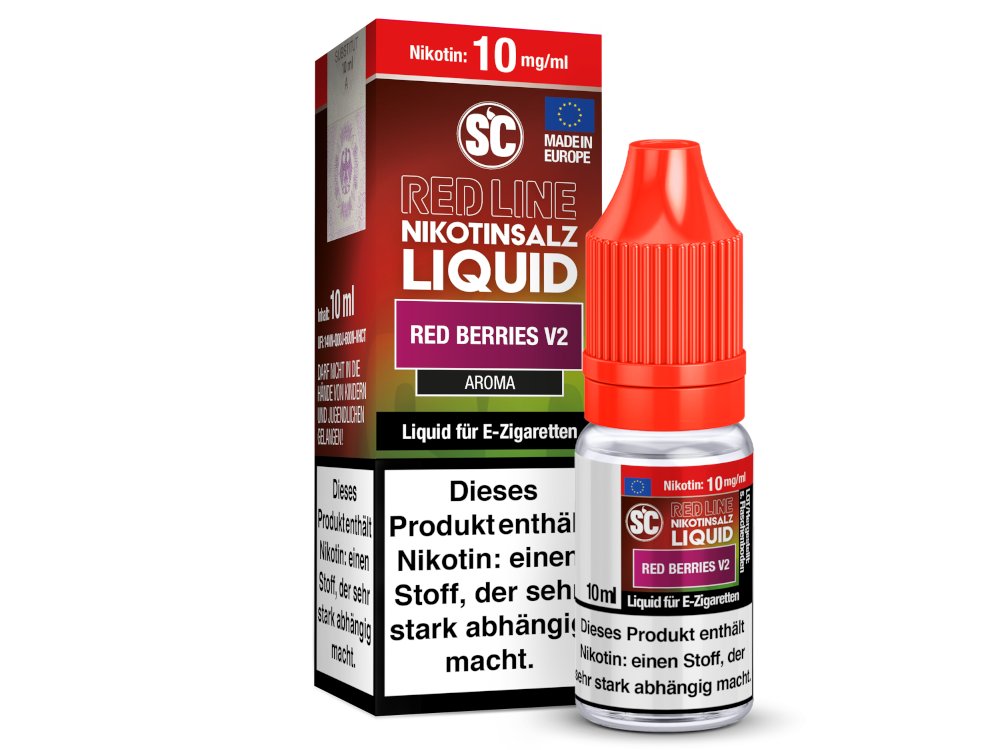 SC Red Line - Red Berries V2 - 10ml Fertigliquid (Nikotinfrei/Nikotinsalz)