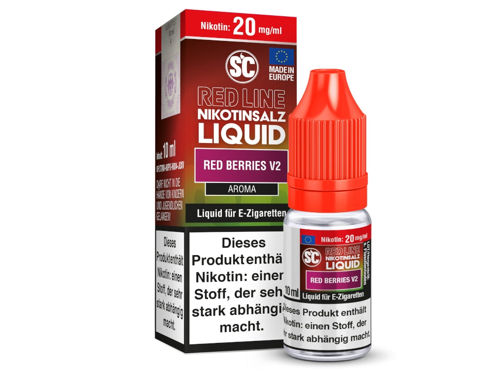 SC Red Line - Red Berries V2 - 10ml Fertigliquid (Nikotinfrei/Nikotinsalz)