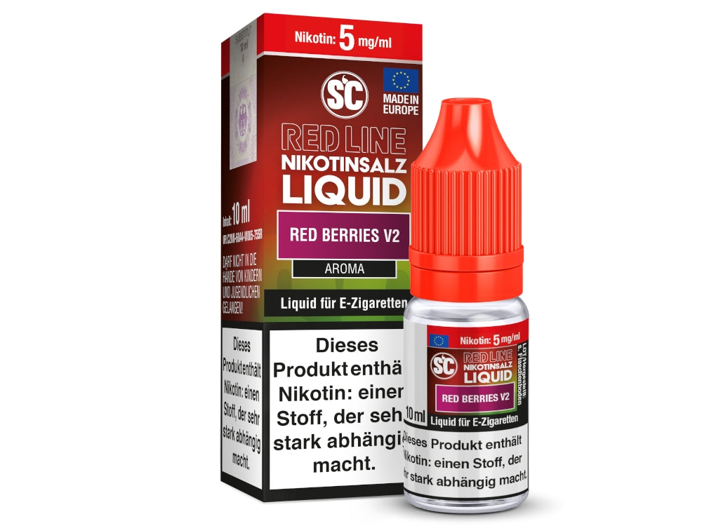 SC Red Line - Red Berries V2 - 10ml Fertigliquid (Nikotinfrei/Nikotinsalz)