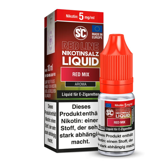 SC - Red Line - Red Mix - 10ml Fertigliquid (Nikotinfrei/Nikotinsalz) - 1er Packung 5 mg/ml - Vapes4you