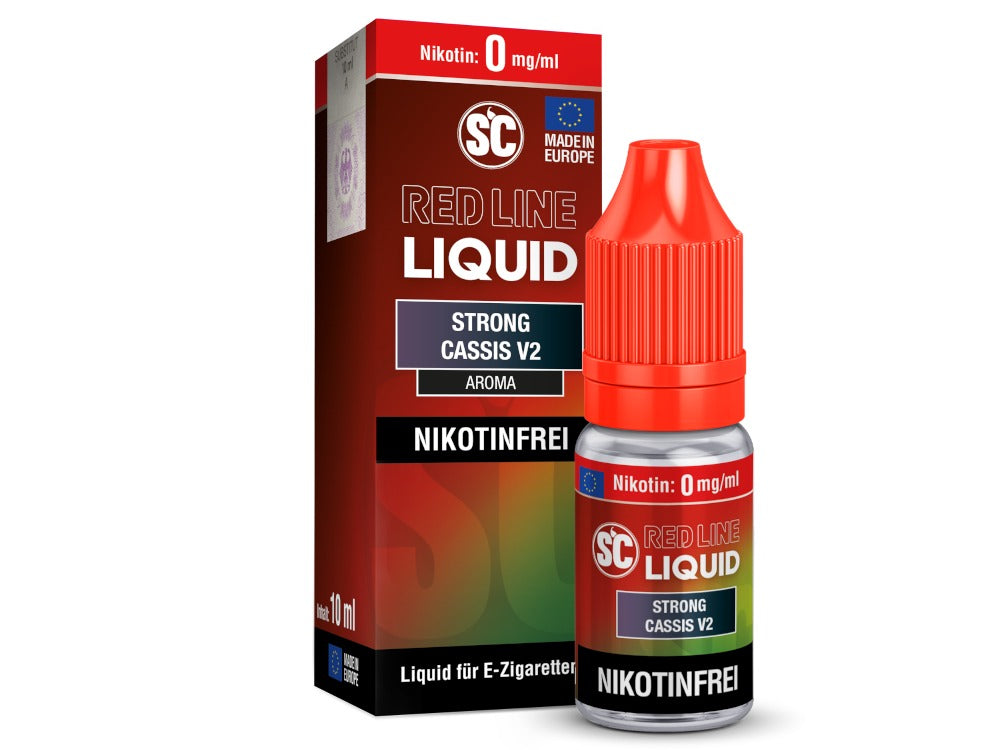 SC Red Line - Strong Cassis V2 - 10ml Fertigliquid (Nikotinfrei/Nikotinsalz)