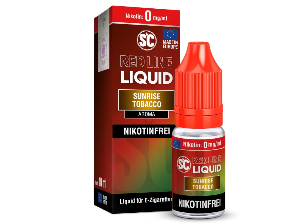 SC - Red Line - Sunrise Tobacco - 10ml Fertigliquid (Nikotinfrei/Nikotinsalz)