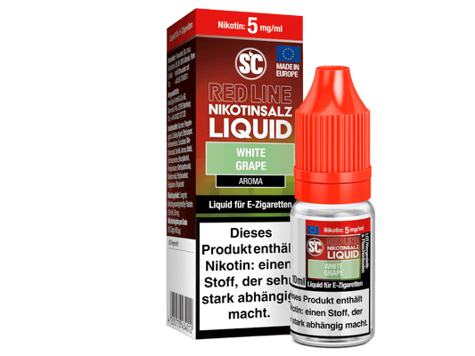 SC - Red Line - White Grape - 10ml Fertigliquid (Nikotinfrei/Nikotinsalz) - 1er Packung 5 mg/ml - Vapes4you