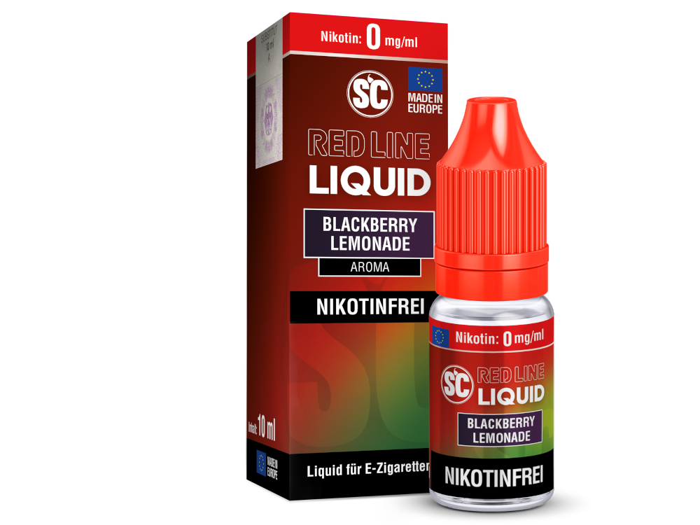 SC - Red Line - Blackberry Lemonade - 10ml Fertigliquid (Nikotinfrei/Nikotinsalz)