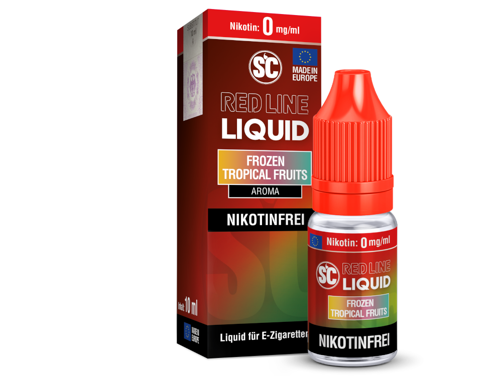 SC Red Line - Frozen Tropical Fruits - 10ml Fertigliquid (Nikotinfrei/Nikotinsalz)