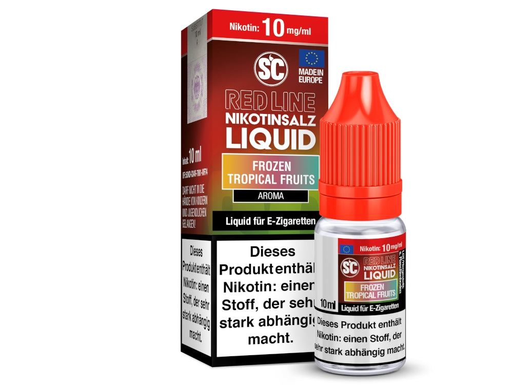 SC Red Line - Frozen Tropical Fruits - 10ml Fertigliquid (Nikotinfrei/Nikotinsalz)